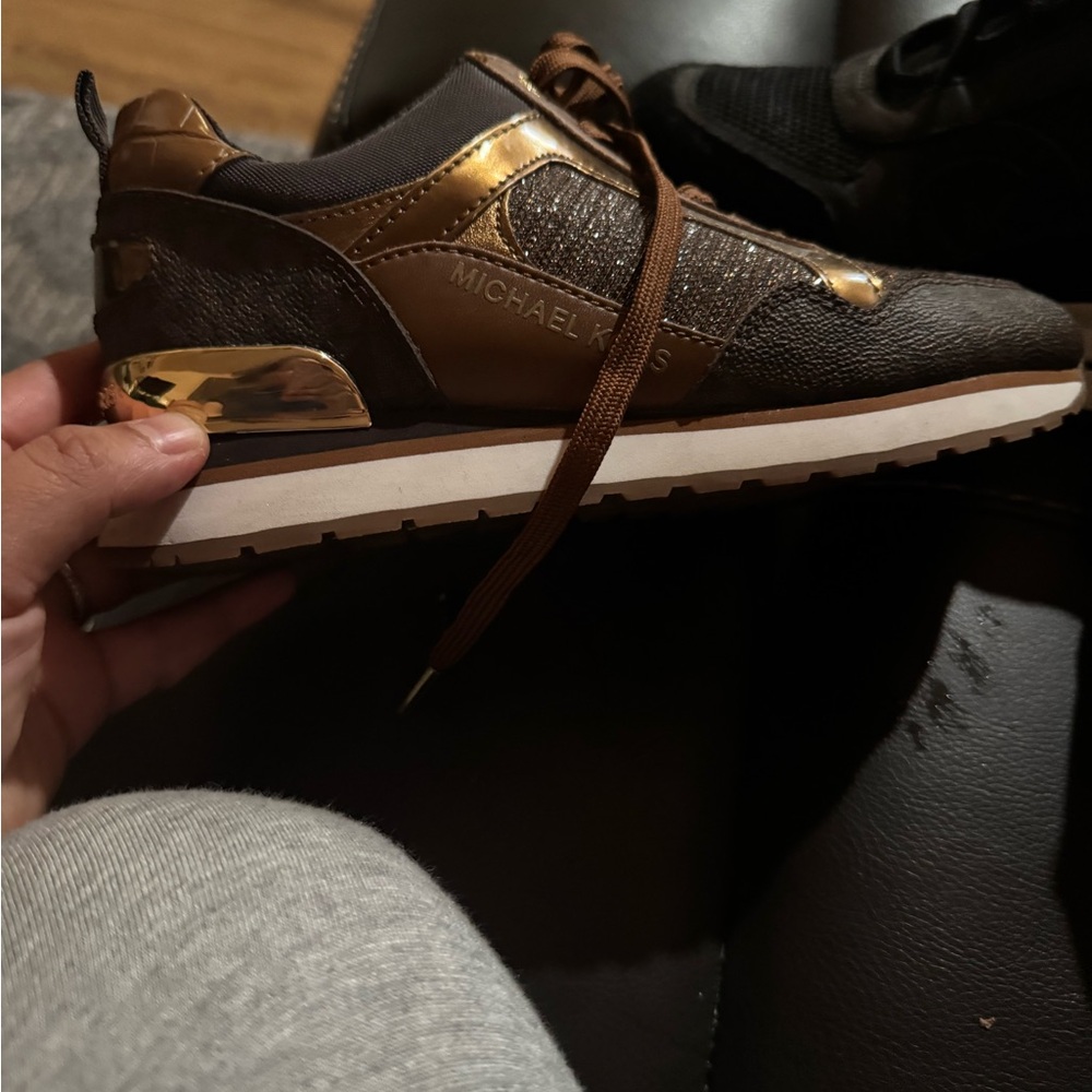 Michael Kors Metallic Brown Sneakers